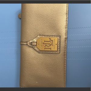 Gold Ralph Lauren wallet